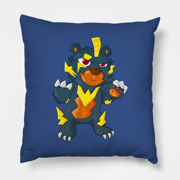 Fakemon Bear BETHUNDER Pillow by RahmanDG