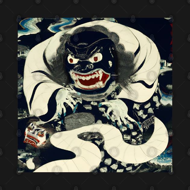 Japanese Yokai painting by Ravenglow