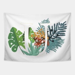 Plant Letter U Tapestry