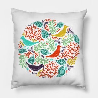 Birds Circle Pillow