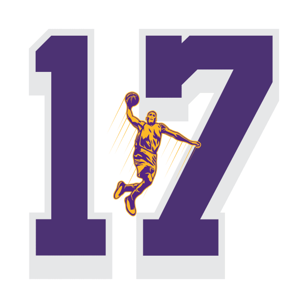 lakers number 17 by Basketball-Number