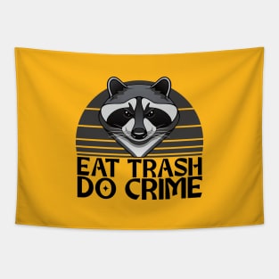 Eat Trash, Do Crime - Raccoon Design Tapestry