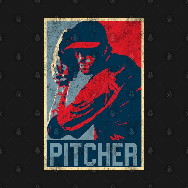 Baseball Pitcher Vintage by Ruffeli