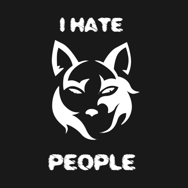 I Hate People Wolf by Imutobi