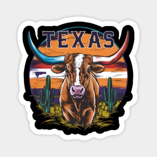 Texas Longhorn | T Shirt Design Magnet