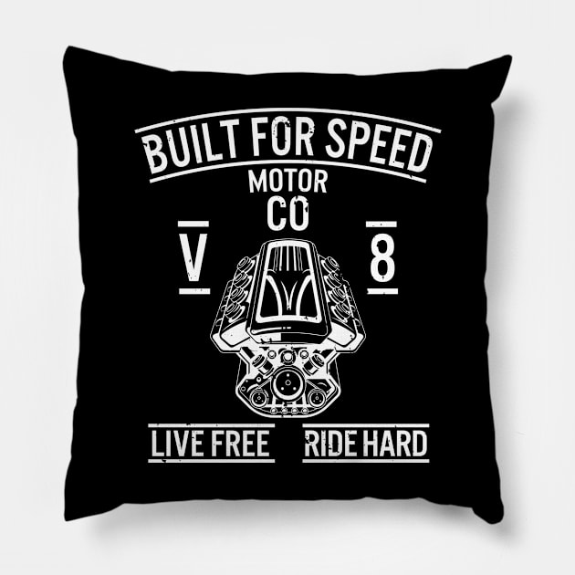 Built For Speed Pillow by JakeRhodes