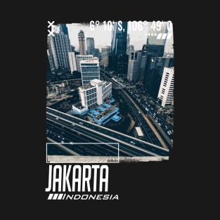 Jakarta National Monument Minimalistic T-Shirt T-Shirt