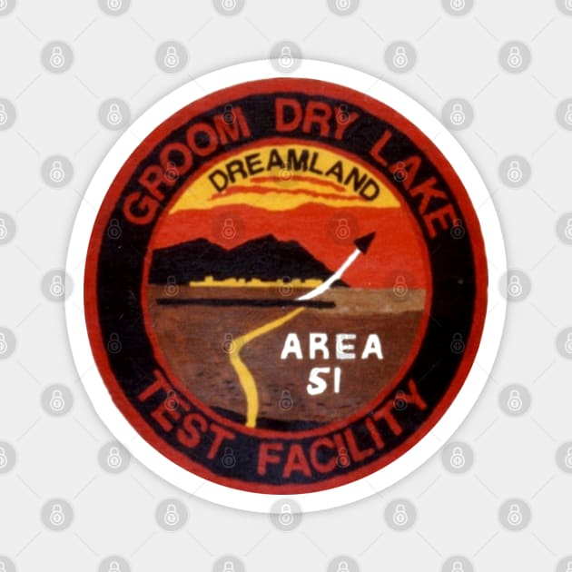 Groom Lake Test Facility Magnet by Zerowear