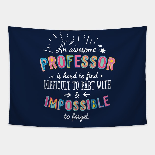 An awesome Professor Gift Idea - Impossible to Forget Quote Tapestry by BetterManufaktur