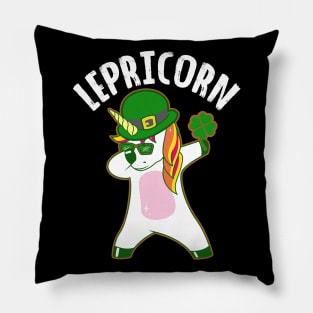 Saint Pattys Day Unicorn T Shirt Gift Shamrock Pillow