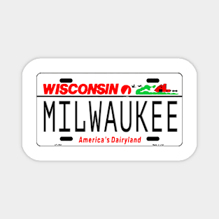 Milwaukee, WI License Plate Magnet