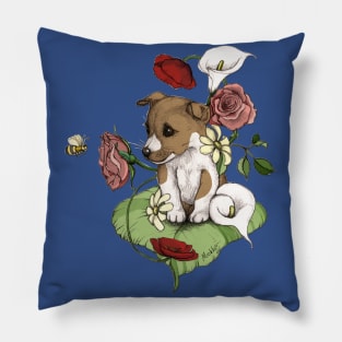 Puppy Bouquet Pillow