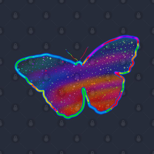 Neon butterfly by Gavlart