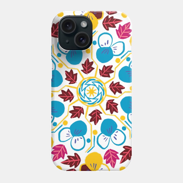 fall mandala design Phone Case by Think Beyond Color