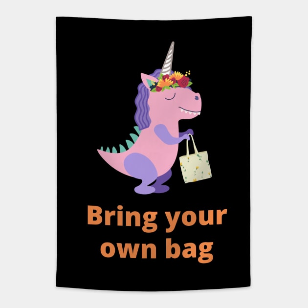 Relative of Unicornasaurus Rex - Bring Your Own Bag Tapestry by OrangeBasket