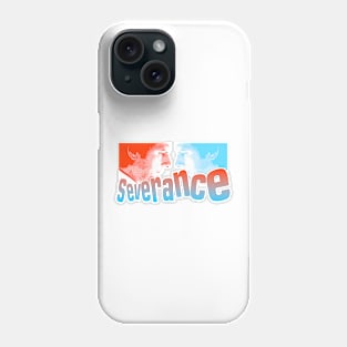 severance series Adam Scott and Britt Lower fan works graphic design by ironpalette Phone Case