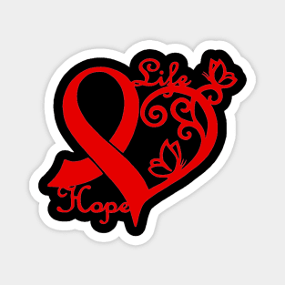 Heart awareness ribbon Magnet