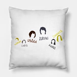 alice in borderland 2 tv series  Arisu Usagi Karube Chishiya Kuina Chota graphic design Pillow