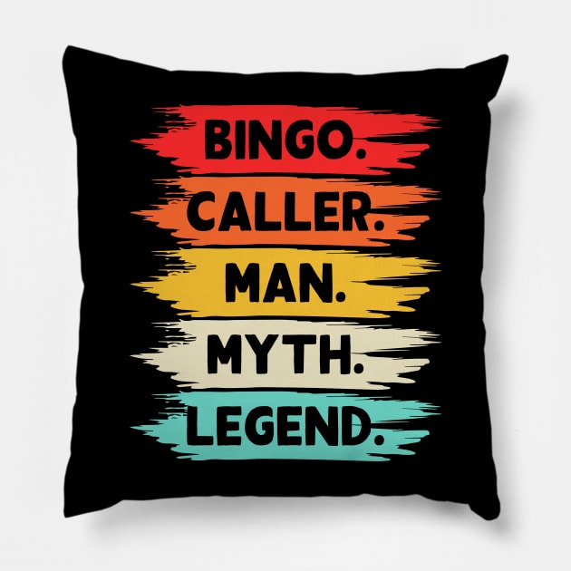 Bingo Caller Man Myth Legend T shirt For Women Pillow by Xamgi