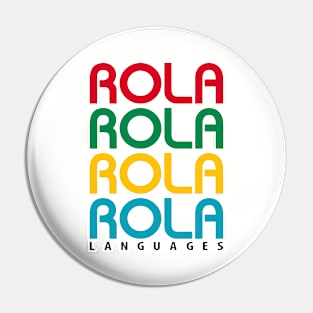 Rola Languages logo stacked Pin