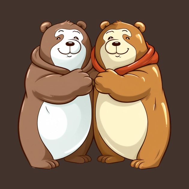 two bear friends by javierparra