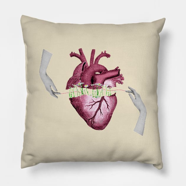 Connected By Love Pillow by gisselbatres