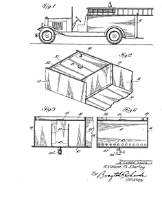 Fire Truck VINTAGE PATENT DRAWING Magnet