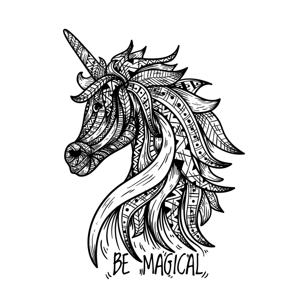 unicorn mandala awesome meditation design Unicorn Mandala Tapestry