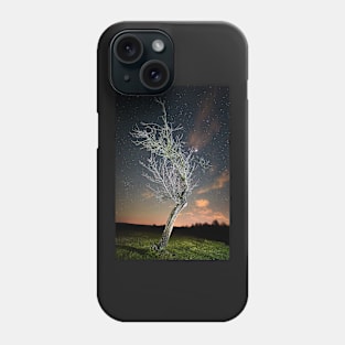 Night landscape with tree Phone Case