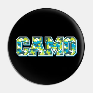 Blue Camo Pin