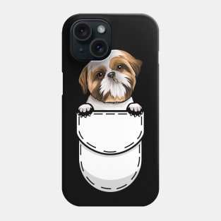 Funny Shih Tzu Pocket Dog Phone Case