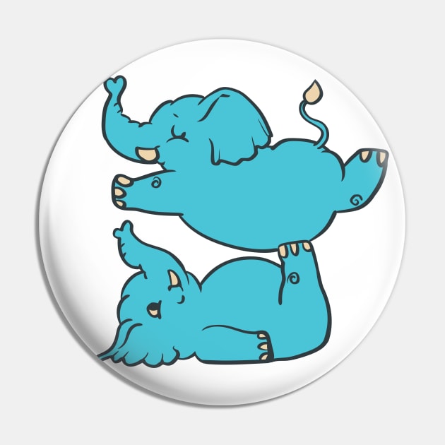 Acroyoga Elephants Pin by huebucket