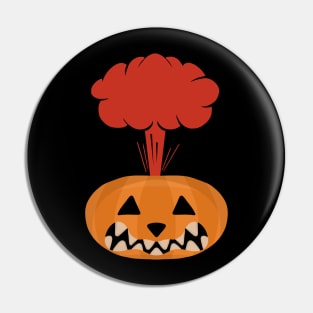 Mushroom cloud halloween pumpkin Pin