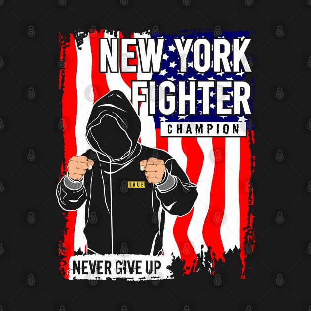 New York city Fighter Champion by Mako Design 