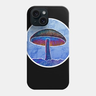 Batik Shroom Hippie Deadhead blue purple Phone Case