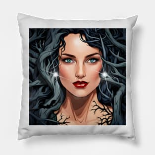 Forest Woman T-shirt Pillow
