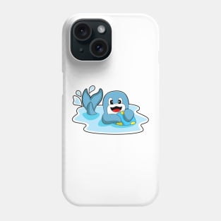 Dolphin with Water polo Phone Case