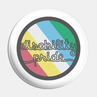 Disability pride circle Pin