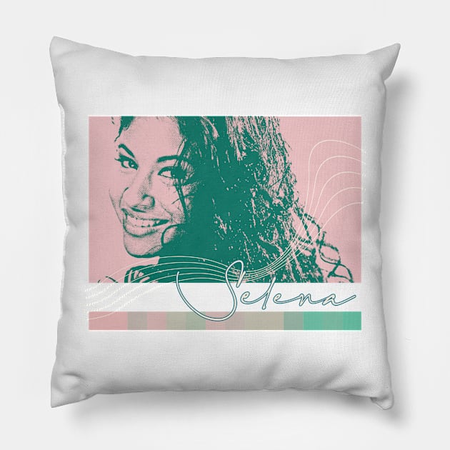 Selena  > > Aesthetic Fan Art Design Pillow by unknown_pleasures