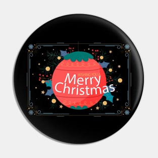 Wishing You A Merry Christmas Pin