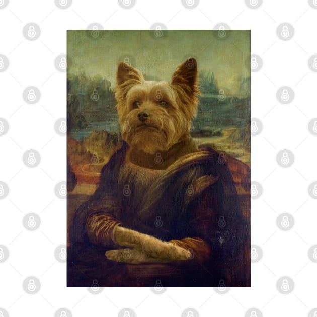 Mona Lisa Yorkshire - Gioconda Yorkshire - Pet Gift by luigitarini