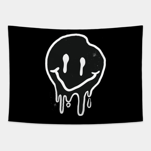 Melting Smiley Tapestry by LR_Collections