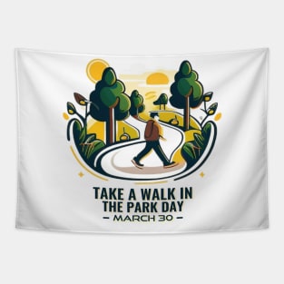 Take A Walk In The Park Day Tapestry