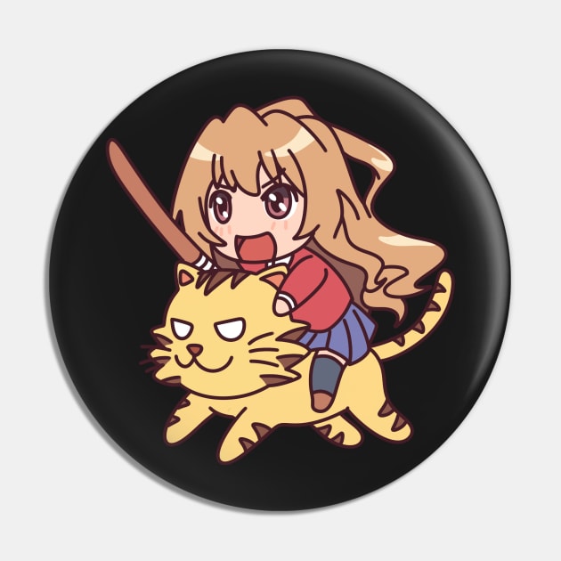 Toradora Taiga Aisaka Pin by VinylPatch