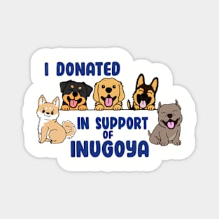 I Donated to Inugoya Multi Dog Design Magnet