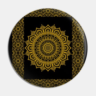 Golden pattern Moroccan Pin