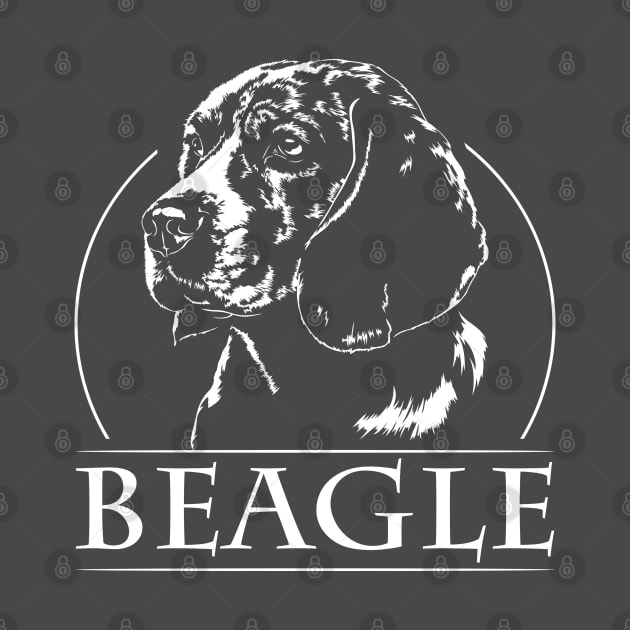 Funny Beagle dog lover portrait by wilsigns