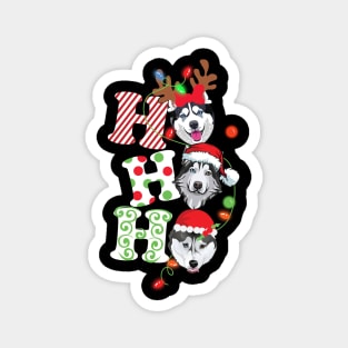 Ho Ho Ho Husky Magnet