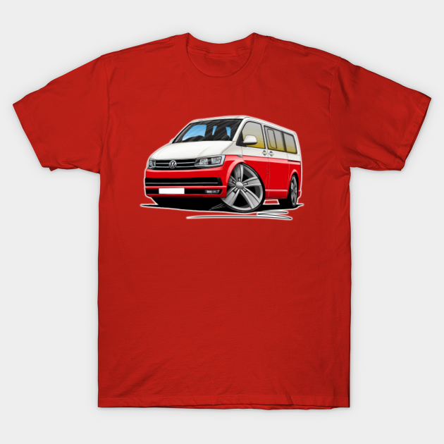 red and white van shirt