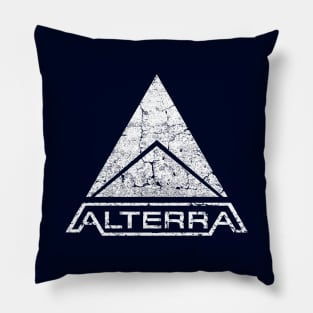 ALTERRA subnautica white logo Pillow